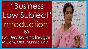 Introduction of Business Law