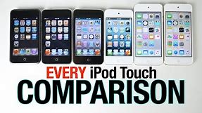 iPod Touch 6G vs 5G vs 4G vs 3G vs 2G vs 1G Speed Test Comparison