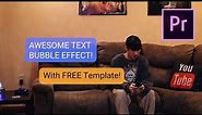 Text Message Effect | FREE ADOBE PREMIERE TEMPLATE