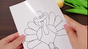 Cholemy 48 Pcs Thanksgiving Turkey Disguise Project Disguise Turkey School Project Thanksgiving Blank Turkey Card Create Your Own Turkey for Thanksgiving Party School Activities Decoration Supplies