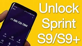 Unlock Sprint Samsung Galaxy S9 & S9 Plus Via USB in 10-30 Min