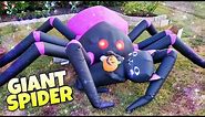 Giant Inflatable Spider & Black Cat Blow Ups - Amazon & At Home Halloween Inflatables 2021