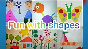 Fun with shapes - shapes craft ideas