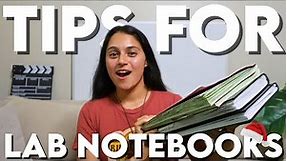 How To Keep a Lab Notebook Tips, Tricks, and Advice | Lab Notebook Guide PhD Student | Vlogmas 2023