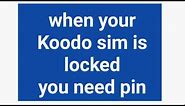 koodo sim network unlock pin | koodo sim card activation | koodo sim card pin number