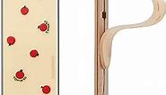 Momostick Flatstick, Cell Phone Finger Grip Strap Holder for Hand, Cell Phone Stand, New Slim Finger Loop Selfie Grip Compatible with Most Smartphones -Cherry Tomato
