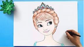 How to Draw Disney Princess - Anna Drawing from Frozen 👸