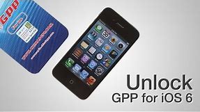 GPP iOS 6 Sprint Verizon - How to unlock CDMA iPhone 4S
