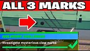 Investigate mysterious claw marks Fortnite
