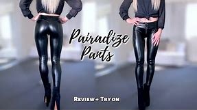 Worth The Money?! Black Shiny Faux Leather Pants by PAIRADIZE | Honest Review & Try On