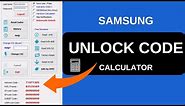 Get Samsung Unlock Code Calculator