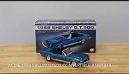 ACME Diecast Shelby GT500 Convertible A1801848 1:18 Scale Replica Model at California Car Cover