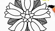 ✨🥰Que lindo !! Aprende a dibujar una hermosa mandala en forma floral paso a paso🌞🌻✍ Easy and simple drawing ideas for beginners Step by Step drawing tutorials for kids 🥰 Easy drawing - Dibujos faciles - Mandalas #drawing #draw #howtodraw #learntodraw #sketch #skechbook #coloringpage #cartoon #viral #mandalas #mandala #flowers #rose #flores #cute #beautiful #reelsviral #fyp #beautiful #reels #foryou #parati #reelsfb | Hamdego Art