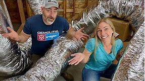 Flexible Duct Work Installation - Building our Home in the Mountains