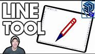 How to Use the LINE TOOL in SketchUp for Ipad!