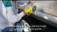 How to cut granite using a grinder and diamond blade - D I Y