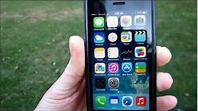 Apple iPhone 5S 16GB Model A1533 iOS 7 Unboxing and Review - Nov. 13, 2013