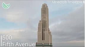 Art Deco Skyscraper - 500 Fifth Avenue, NYC - Minecraft Timelapse | Building New Limesville City
