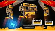 BLACK FRIDAY FLYER DESIGN STEP BY STEP WITH FREE PSD (ADOBE PHOTOSHOP TUTORIAL)