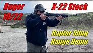 Ruger 10/22 with Magpul X-22 Stock Raptor Sling Range Demo