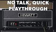 Hiwatt SS20/40 Studio/Stage Head - No Talk Mini Demo