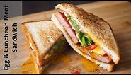 Egg And Luncheon Meat Sandwich Recipe | Easy SPAM Sandwich