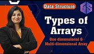 Types of Array | One dimensional & Multi-dimensional Array by #Naina Mam