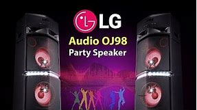 LG OJ98 X-Boom Party Speaker Features | 1800W Audio Hi-Fi Speaker System Specs & Price