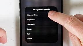 How To Turn On and Listen to Background Sounds with iOS 15 on iPhone 13