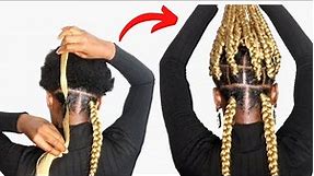 CAN'T GRIP BOX BRAIDS? (Trying new tucking method)