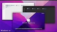 MacOS Monterey Theme For Windows 10 || Make Windows 10 Look Like MacOS Monterey (2021)