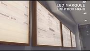 DIY | Led Marquee Lightbox Menu