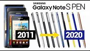 Evolution of Samsung Galaxy Note S Pen 2011-2020
