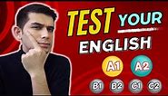 What’s your English level? Take this test (A1/A2)