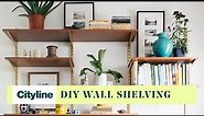 How to build DIY wall shelving with hooks