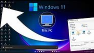 How To Get This Pc Icon In Windows 11 | How To Show Icon On Desktop in windows 11