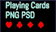 Playing Cards PNG PSD by LucaPixel