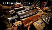 Making 3 Knife Sheaths: 21 Essential Steps to Follow