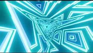 VJ LOOP NEON Bokeh Blue Teal Triangle Calming Abstract Background Video RGB 4k Screensaver