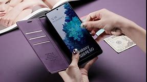 FLIPALM for Samsung Galaxy S10+/S10 Plus 6.4" Wallet Case with RFID Blocking Credit Card Holder, PU Leather Flip Kickstand Protective Shockproof Cover Women Men for Samsung S10+ Phone case(Purple)