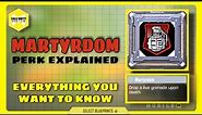 MARTYRDOM perk explained | codm | COD mobile | Call of Duty | season 6