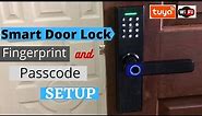 Tuya Smart Door Lock Fingerprint and Passcode Setup