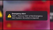 Your cell phone will receive an emergency alert