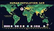 Human Population Through Time (Updated in 2023) #datavisualization
