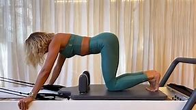 P.E Nation founder Pip Edwards demonstrates her pilates workout