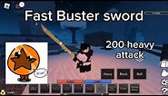 Brilliant Buster sword build with decent swing speed (boss shredder) | Roblox Pilgrammed