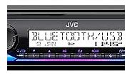 JVC KD-SX38MBT Car Stereo with Bluetooth, 4-Ch Marine Radio Receiver, AM/FM Single Din Radio, Aux-in, USB, Streaming, RGB Illumination, Use as in-Dash ATV, Truck Radio or Boat Stereo
