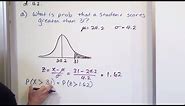 Lesson 15 - Finding Probability Using a Normal Distribution, Part 4