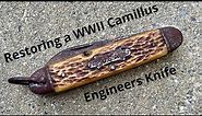 Restoring a WWII Camillus Engineers Pocket Knife