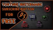Free Simple Youtube Watermark Subscribe Button for Download